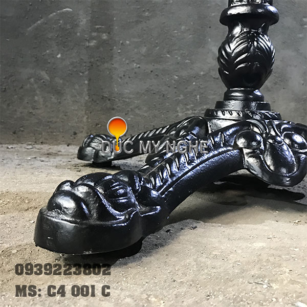 Bàn cafe 4 chân đâu lân đế lớn C4 001 C h6